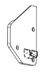 Left cover Ac62 silver