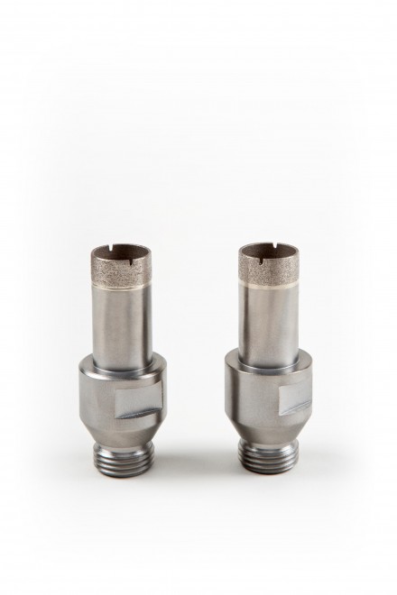 Diamond countersink thread 1/2" 75mm with drill bit stainless steel - with slots