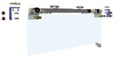 Ipcs02 set for sliding system single door in two pieces Ipso Claudit