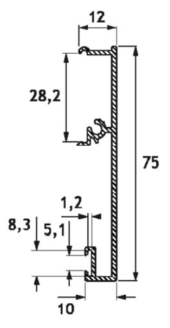 Cover cover PRC02 for sliding system