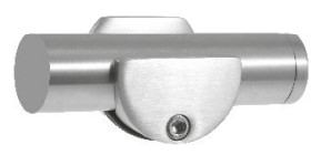 R1/110 Systems - support on wall for guide rail R08M stainless steel matt