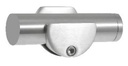 R1/110 Systems - support on wall for guide rail R08M stainless steel matt