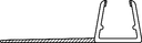 Tesnilo Za Tuš Kabine Stransko Peresce 2500mm G 014 Za Steklo 8-10mm