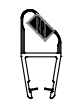 Seal for shower enclosures right Magnet 2500mm M122D for glass 6-8mm