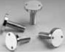 Flat-head screw with 2 holes Ø 22 X 24 Mm X M6