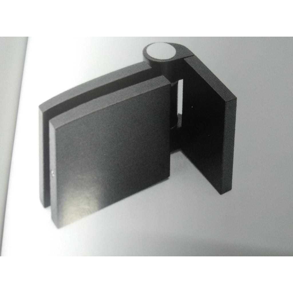 Pár volných závěsů 50x50mm, bez aretace, pro sklo 6-8-10mm, sklo/stěna
