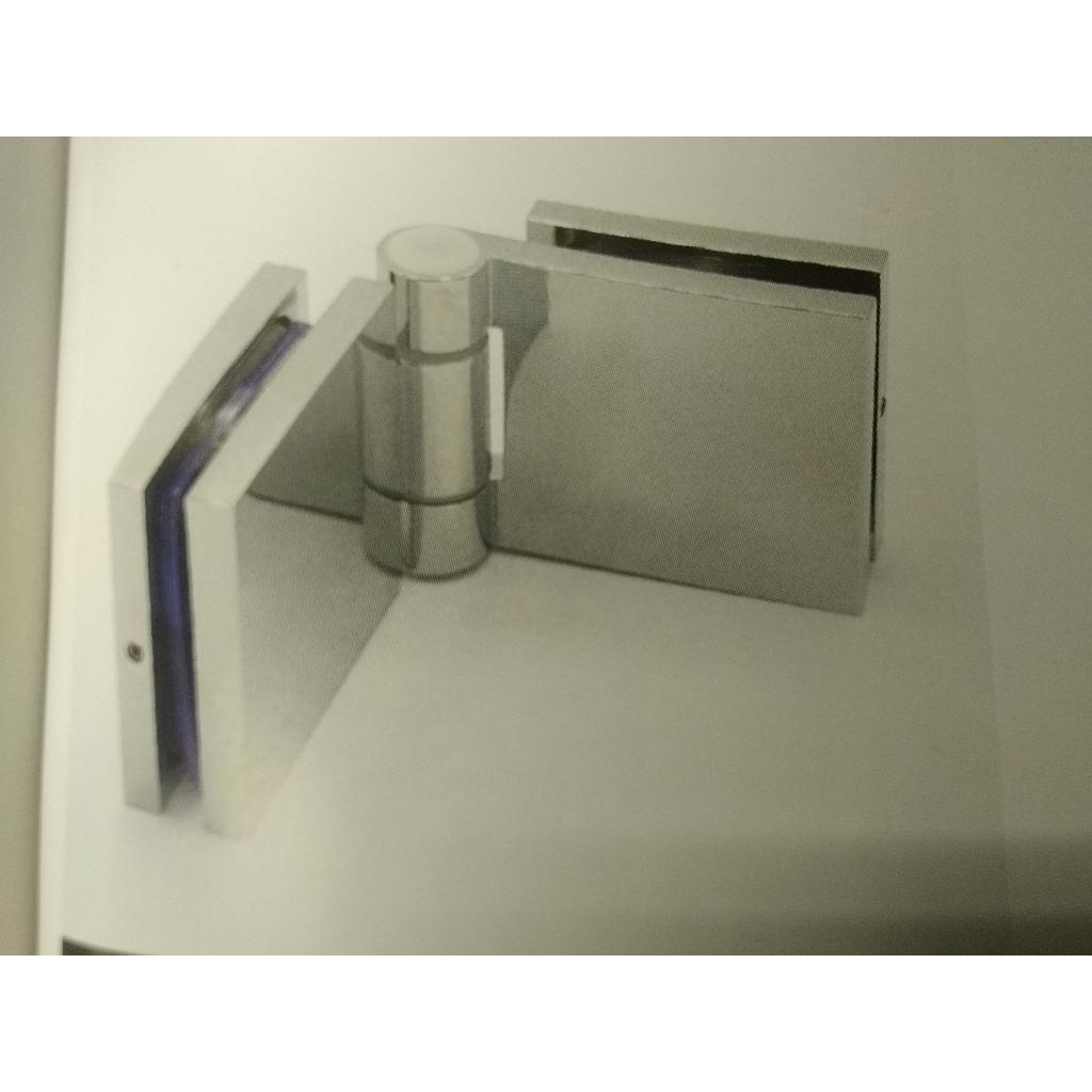 Paar frei drehende Bänder 50x50mm, ohne Rastung, für 6-8-10mm Glas, Glas/Glas