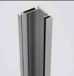 Za Tuš L Profil Z Masko Za Magnetno Zapiranje Na Zid 2300mm