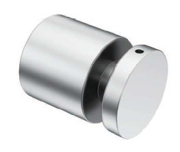GH BS01B cilindrični distančnik z obročem in skritim vijakom, B.48 H.40mm