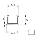GH CHFT01-160 Cheo uzavírací profil pro CHF01/CHF02, L160cm