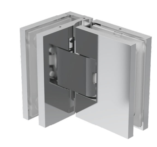 GH CQR04 Scharnier verstellbar Chrom Glas-Glas 90°