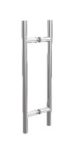GH DH03-F Paar Stoßgriffe Stangenform A Rundquerschnitt D.25 Lochabstand500 L.700mm