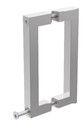 GH DH07-B pair of square handles, 15x15, centres 300, L315mm