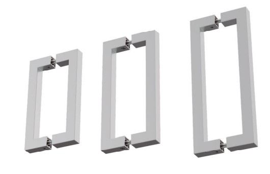 GH DH27-135 pair of handles with square section S.15X15 hole centres135 L.150mm