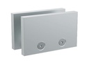 GH GC20 flächenbündiger rechteckiger Klemmhalter Glas/Wand, B50 H30