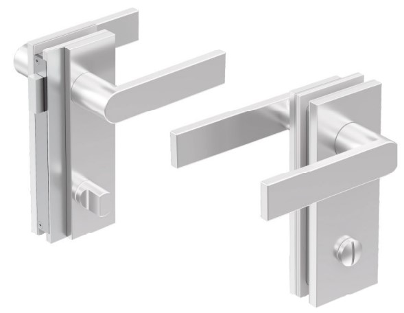 GH GLV01P vertical magnetic lock for rebated doors, knob version