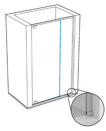 GH GRKW01 PBF-Gyro complete kit wall/wall, L2000mm