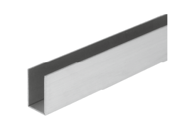 GH ICS02-250 square-edged channel 10,5X20X1mm L.250cm