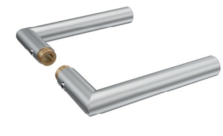 GH LH101 pair of handles straight for locks Gl01N/Gl07