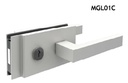 GH MGL01C magnetic lock for rebated doors, with cylinder