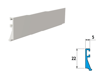 GH MP04-300 Magna Pars - glazing bead profile for Mp01/Mp02/Mp05 L.300cm