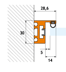 GH MP05-300 Magna Pars profil podboja L300cm