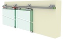 GH PRTT2-80-SX Panta Rei Tele-T komplet za 2 povezana klizna krila, maks. 80kg, levi