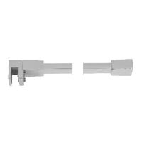GH QB07 glass support bar rectangular section glass-to-wall 90° bar S.10X20 L.1200mm