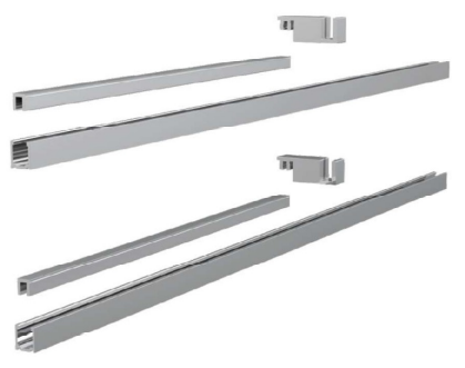 GH SAEL90 Saeptum/L komplet ugaonih profila vodene brane za tuš 90°, L220cm