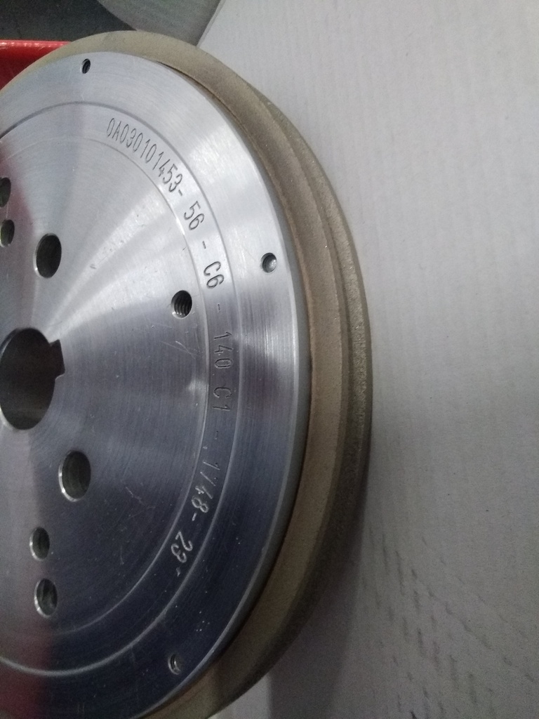 C-Kante Diamantschleifscheibe D175 G7x2 Bohrung 25 für Glas 6mm Körnung140