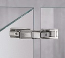 Cristallo 110° hinge set UV-bonding plates matt