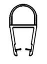 Zaptivka za tuš kabine balončić 2500mm G 052 za staklo 6-8mm