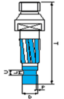 Combo trapezoidal milling cutter Ø14mm, 1/2"GAS