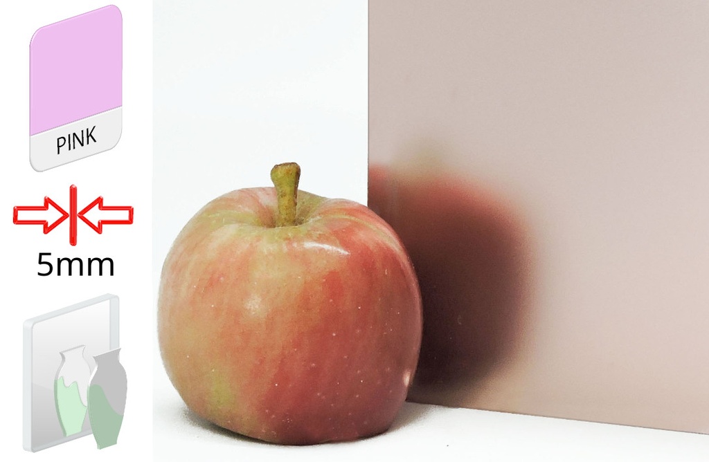 Ogledalo Jedkano Roza