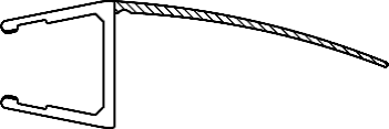 Tesnilo Za Tuš Kabine Ravno Peresce 2500mm G 043.G Za Steklo 8-10mm NEW