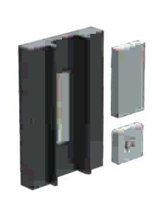 GH GLVS04 magnetic strike for GLV01 locks on MP05L, satin stainless steel