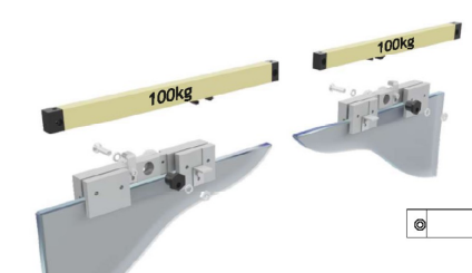 GH CHES02-100 Cheo Evo Set für 1 Schiebeflügel, beidseitiger Softeinzug, max. 100kg