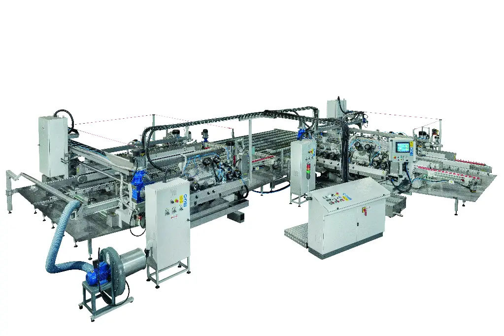 Double edging machine for flat edge with arrisses BFP35 series