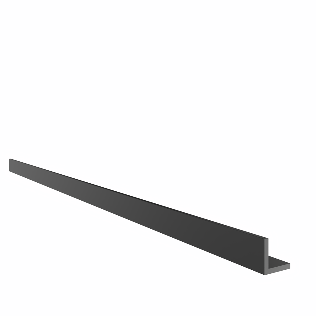 Aluminium-L-Profil 10x10x1,5mm, schwarz C35
