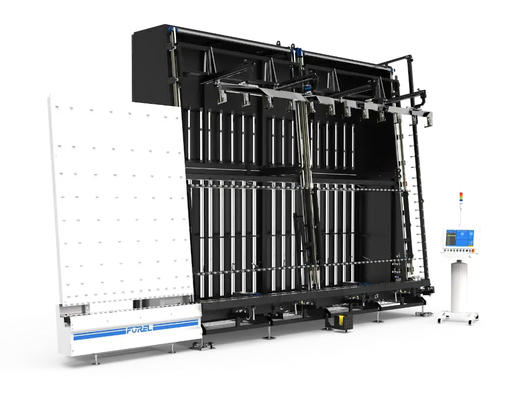 Spacer Frame Positioning and Glass Inspection Conveyor - High Tech