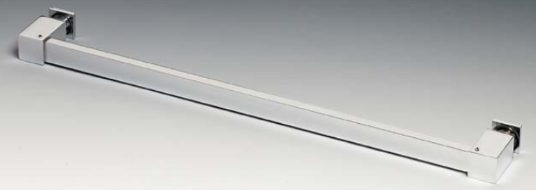 Towel rack, for 8/12 mm glass, L514 RAL9005 matt black