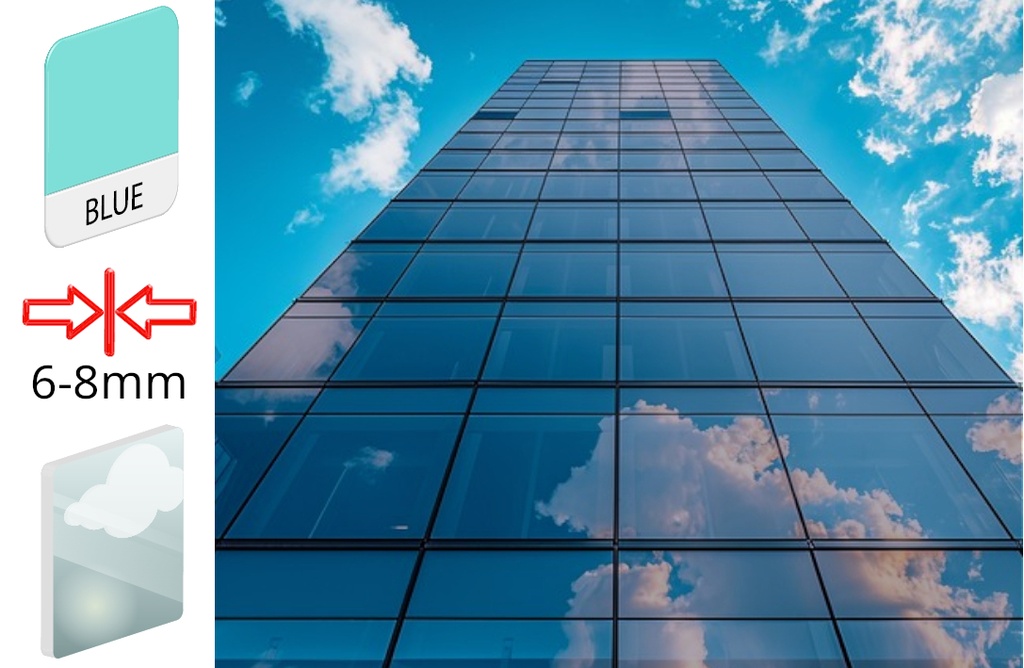 AGC Stopsol Super Silver Dark Blue Refleksno