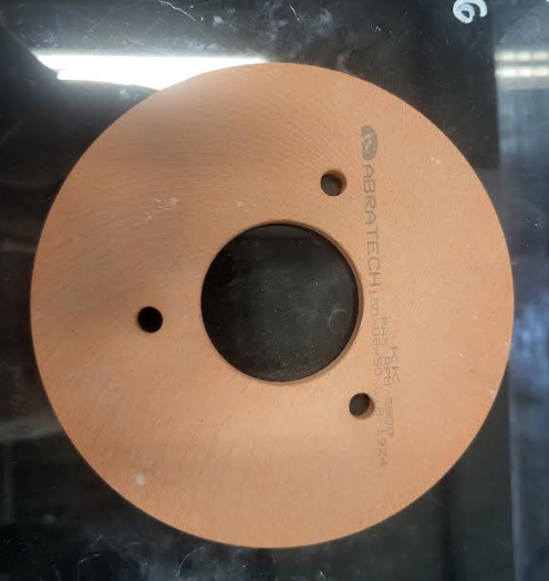 Polishing wheel INC. "V" KK 150X8X50 (three holes DENVER) KK