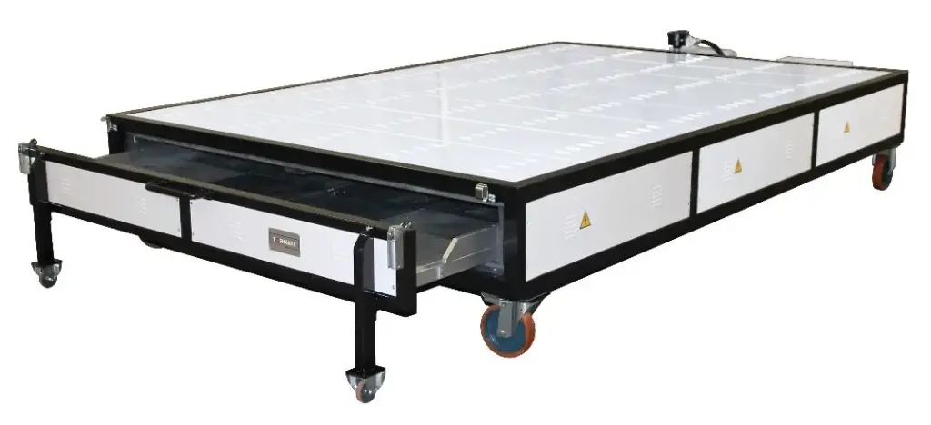 LAM-SM - single-chamber drawer kiln with blower cooling