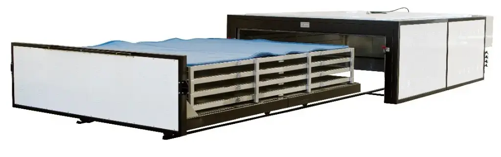 LAM-VB - single-chamber convection kiln with truck and four trays