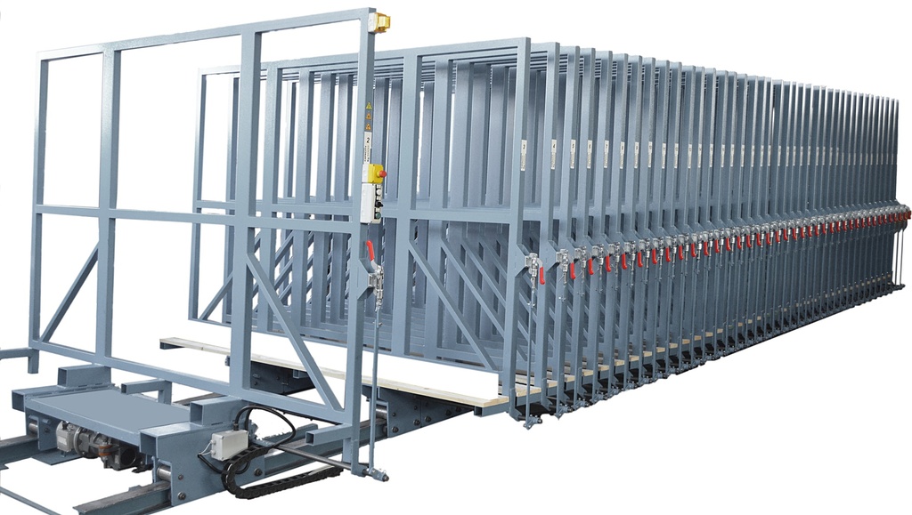 System for automatic glass storage