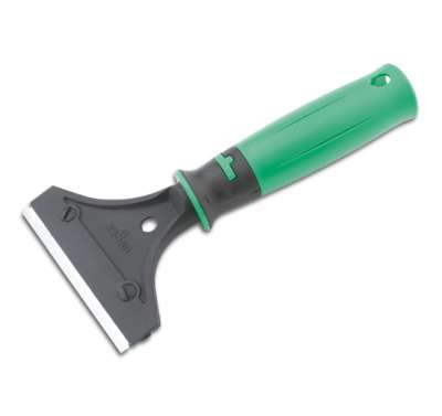 Scraper with plastic handle
