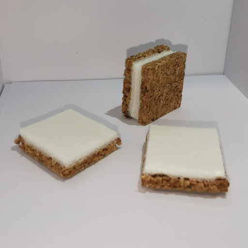 Cork spacer with foam double 4000pcs 18x18x3