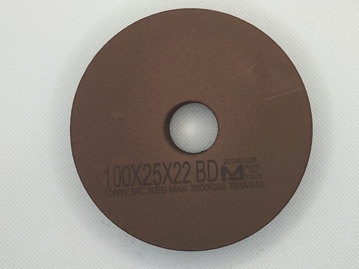 Flat polishing wheel 100x25x22 B.D.
