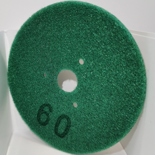 Adhesive-backed abrasive plate for Mp4000 Moonflex green grit60